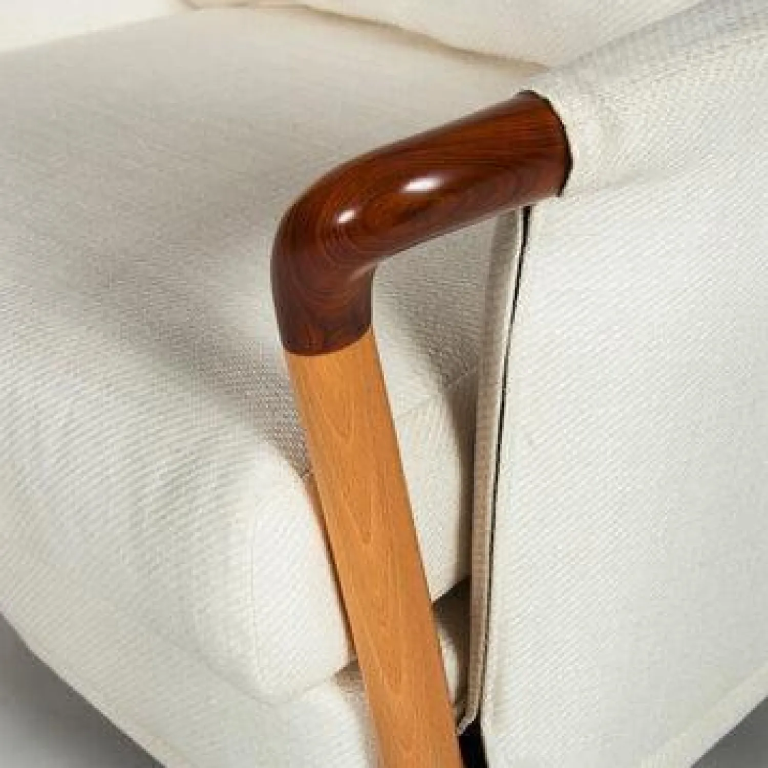 Giorgetti Relaxsessel|Sessel Progetti Stoff Lavello Weiß Gestell Buche Natur