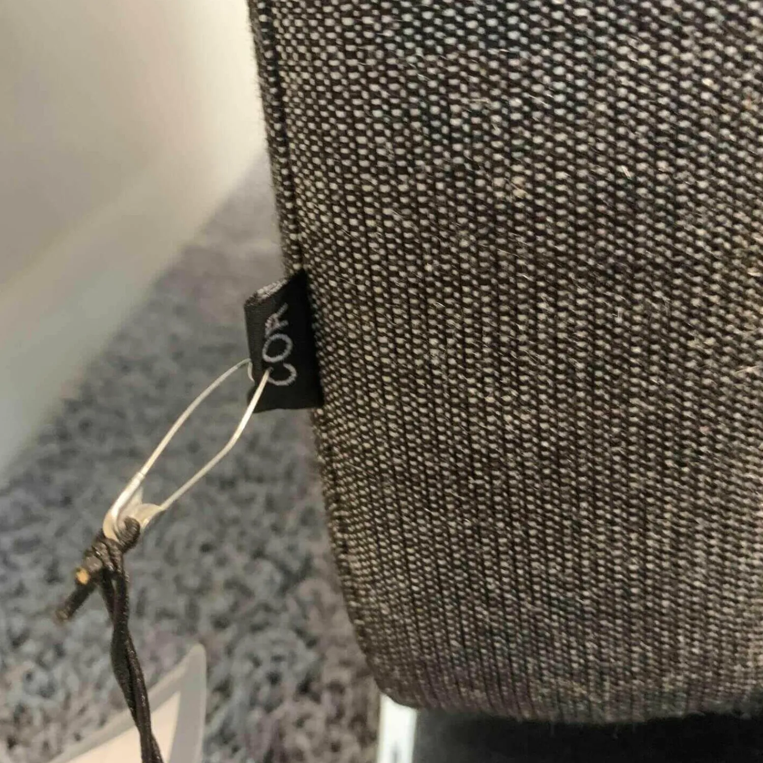 COR Relaxsessel|Sessel Quant 30145 Stoff Grau Kufe Chrom