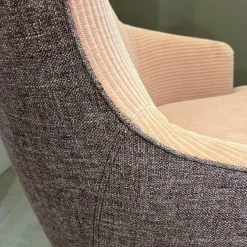 Walter Knoll Relaxsessel|Sessel Relaxchair 375 Stoff Kvadrat Phlox 0633 Rücken Stoff Gaia 7887 Amethyst Gestell Eiche Geflammt Geölt