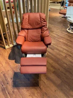 Stressless Relaxsessel|Sessel Reno Leder Paloma Dark Henna M mit Power ohne Batterie