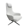 Vitra Relaxsessel|Sessel Repos 210 746 00 Stoff Nubia F100 Creme Sierragrau Grau Gestell Poliert