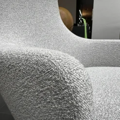 Vitra Relaxsessel|Sessel Repos 210 746 00 Stoff Nubia F100 Creme Sierragrau Grau Gestell Poliert