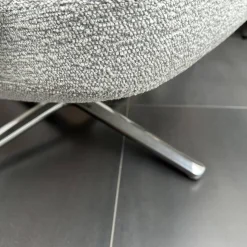 Vitra Relaxsessel|Sessel Repos 210 746 00 Stoff Nubia F100 Creme Sierragrau Grau Gestell Poliert