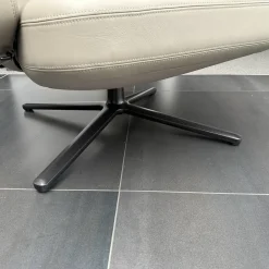 Vitra Relaxsessel|Sessel Repos Leder L50 Premium F Sand Beige Gestell Basic Dark Schwarz