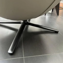 Vitra Relaxsessel|Sessel Repos Leder L50 Premium F Sand Beige Gestell Basic Dark Schwarz