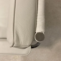 Tecta Relaxsessel|Sessel Rügenberg Leder Creme Weiß Chrom mit Armlehne