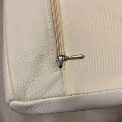 Tecta Relaxsessel|Sessel Rügenberg Leder Creme Weiß Chrom mit Armlehne