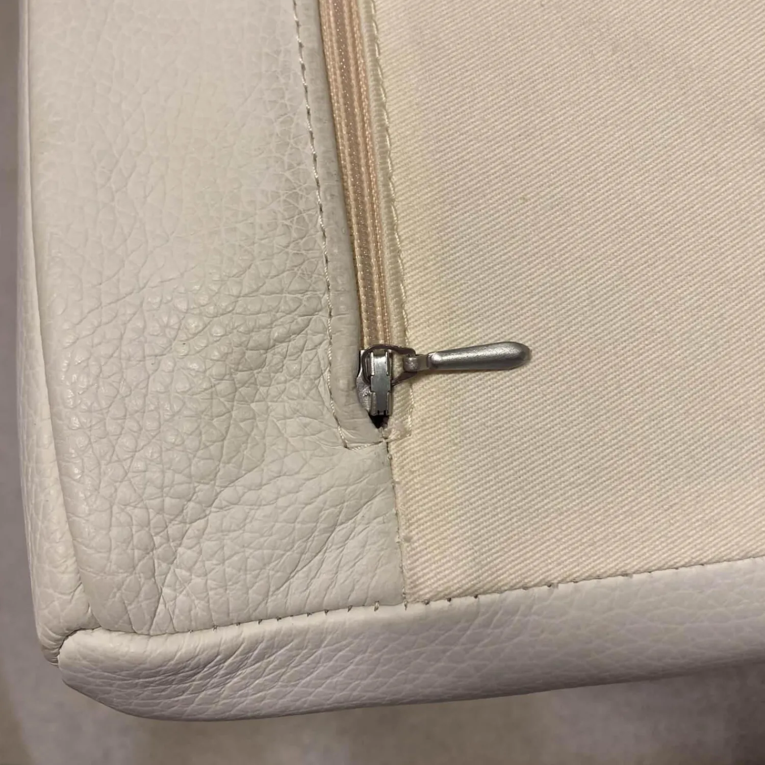 Tecta Relaxsessel|Sessel Rügenberg Leder Creme Weiß Chrom mit Armlehne