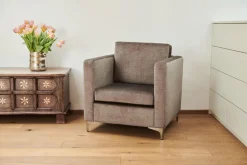 Sophisticated Living Relaxsessel|Sessel Rocker Stoff Vogue B 5 Stone Braun