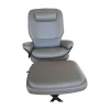 Stressless Relaxsessel|Sessel Rome M Leder Paloma Shadow Green Grün Grau Gestell Cross Schwarz Matt Mit Hocker
