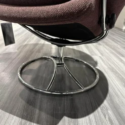 Stressless Relaxsessel|Sessel Rome M Low Back 1357361 In Stoff Aster 54 Burgundy Rot Weiß Hohes Gestell In 40 Alu