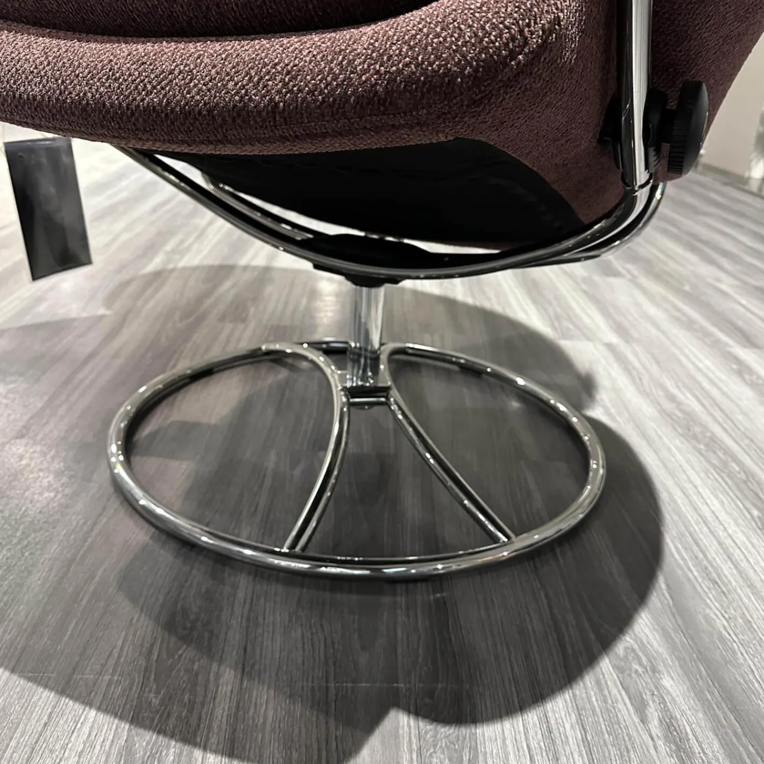 Stressless Relaxsessel|Sessel Rome M Low Back 1357361 In Stoff Aster 54 Burgundy Rot Weiß Hohes Gestell In 40 Alu