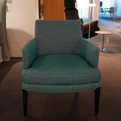 Lambert Relaxsessel|Sessel Salotto 55872 Stoff Celina Türkis 76743 Füße Buche Massiv Schwarz