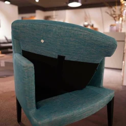 Lambert Relaxsessel|Sessel Salotto 55872 Stoff Celina Türkis 76743 Füße Buche Massiv Schwarz