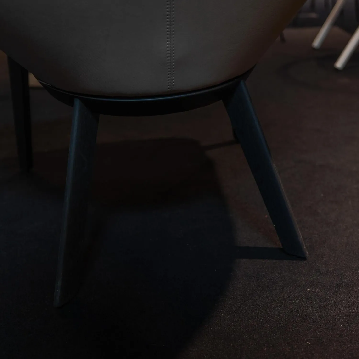 Walter Knoll Einzelstühle|Sessel Sheru Mit Armlehnen Bezug Innen Stof Sorel 7873 Grau Außen Leder Elen 1406 Taupe Grau 4 Bein Gestell Eiche Geflemmt