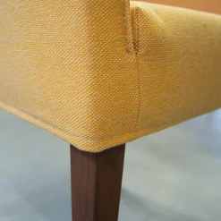 Signet Einzelstühle|Sessel Smilla Stoff Steelcut Quartett Gelb Fuß Nussbaum