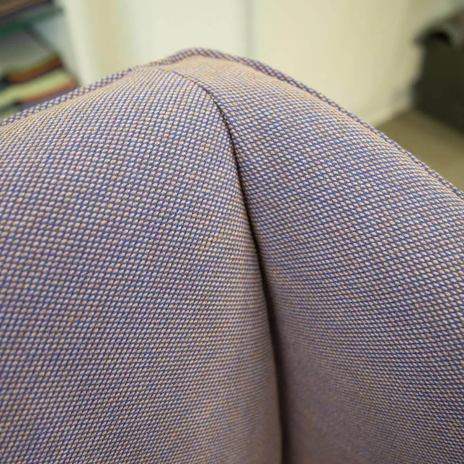 Signet Einzelstühle|Sessel Smilla Stoff Steelcut Quartett Blau Lila Fuß Eiche