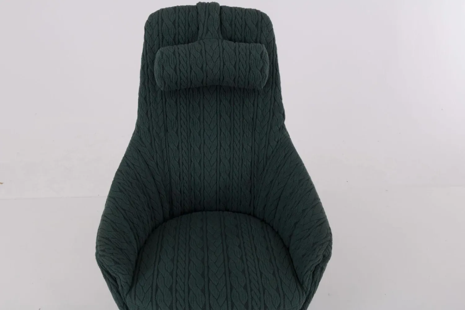 Werther Relaxsessel|Sessel Sola Stoff Cricket Reed K5232 01 Grün Füße Holz Schwarz Inklusive Nackenkissen