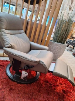 Stressless Relaxsessel|Sessel Sunrise L Leg And Back Leder Cori Mole Gestell Classic Holz Wenge