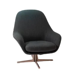 Flexform Relaxsessel|Sessel Sveva Soft Bezug Stoff Ebe 1167 Petrol Grau Vierstrahliges Drehfußkreuz Satiniert Inklusive Hocker