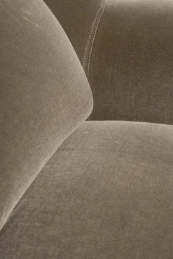 Fredericia Loungesessel|Sessel Swoon Stoff Harald 2 Schlammfarben 242 Cat. 2 Braun Gestell Eiche Lackiert