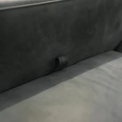 Brühl Relaxsessel|Sessel Tomo Leder Glove 5625 10 Grau Füße Metall Verchromt Mit Fußstütze