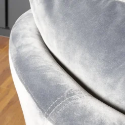 Werther Loungesessel|Relaxsessel|Sessel Trick XXL Bezug Stoff U3105H Grau Inklusive Rückenkissen