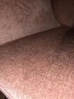 Conform Relaxsessel|Sessel Turtle Stoff Velvety 1456 32 Peach Rosa Drehgestell Schwarz Lackiert Mit Hocker Und Verstellbarer Lehne