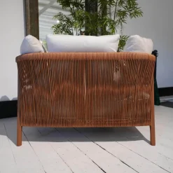 Flexform Polstergruppen|Sessel Und Sofa Crono Bezug Stoff Creme Gestell Nussbaum