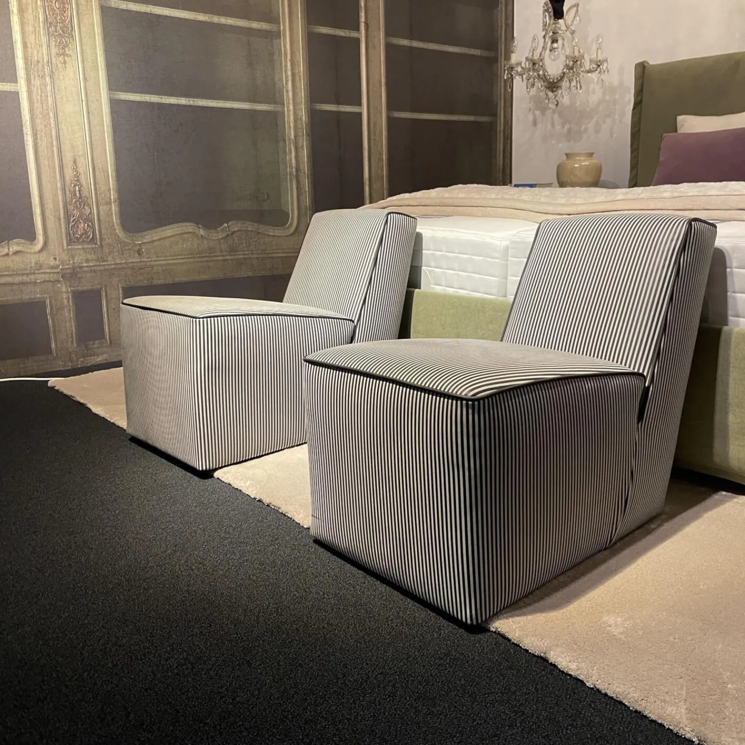 Baxter Relaxsessel|Sessel Vienna Baby Leder Bedruckt Day Thickline Riga Spessa MI18