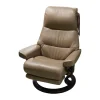 Stressless Relaxsessel|Sessel View M Leder Batick Mole Braun Füße Classic Wenge Gebeizt Mit Power Leg And Back