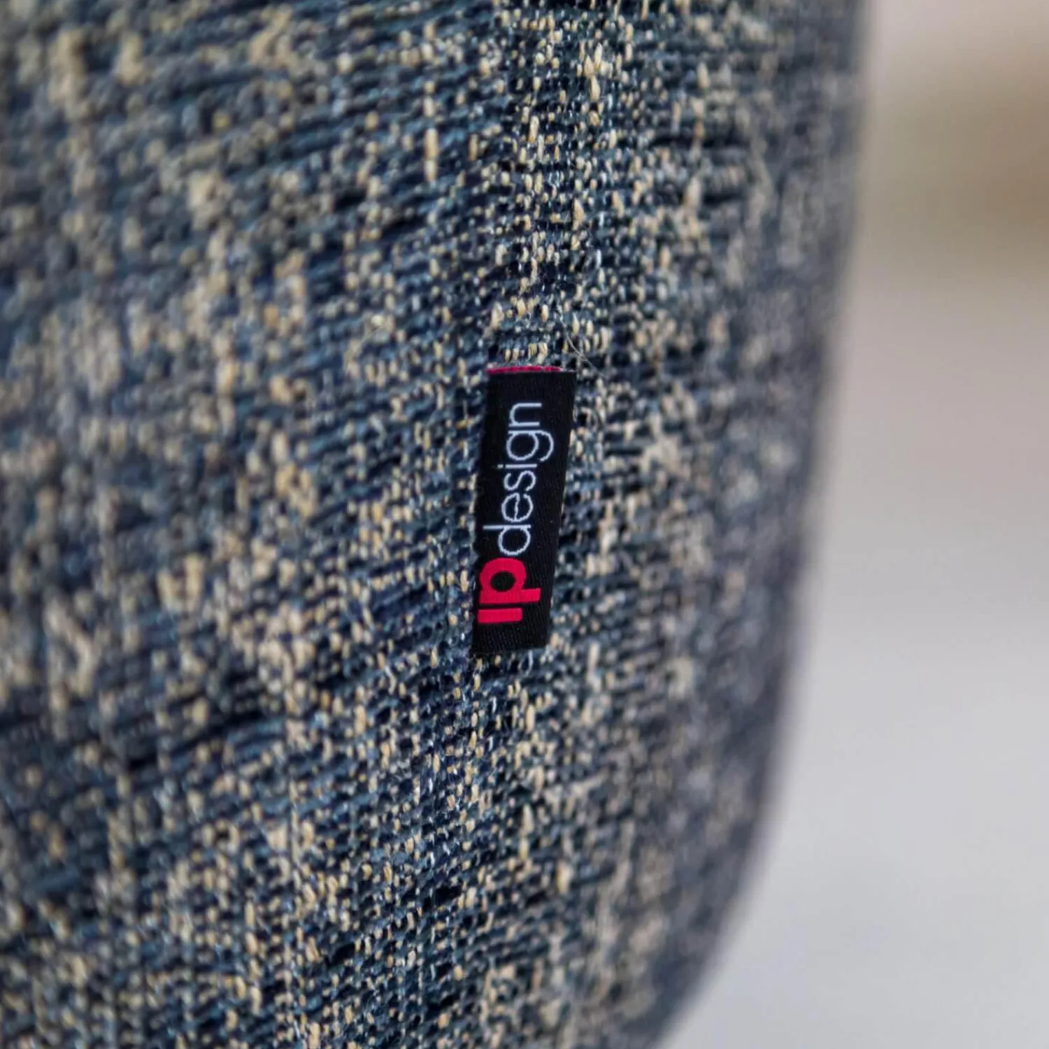 IP Design Relaxsessel|Sessel Vigo Stoff Quinto Grau Edelstahlkufe Poliert