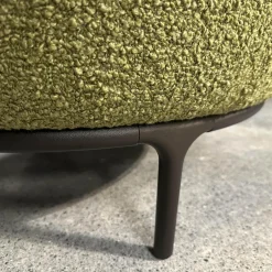 Wittmann Loungesessel|Sessel Vuelta Fauteuil 80 Stoff Elle Olivgrün Grün Füße Metall Pulverbeschichtet Bronze Schwarz