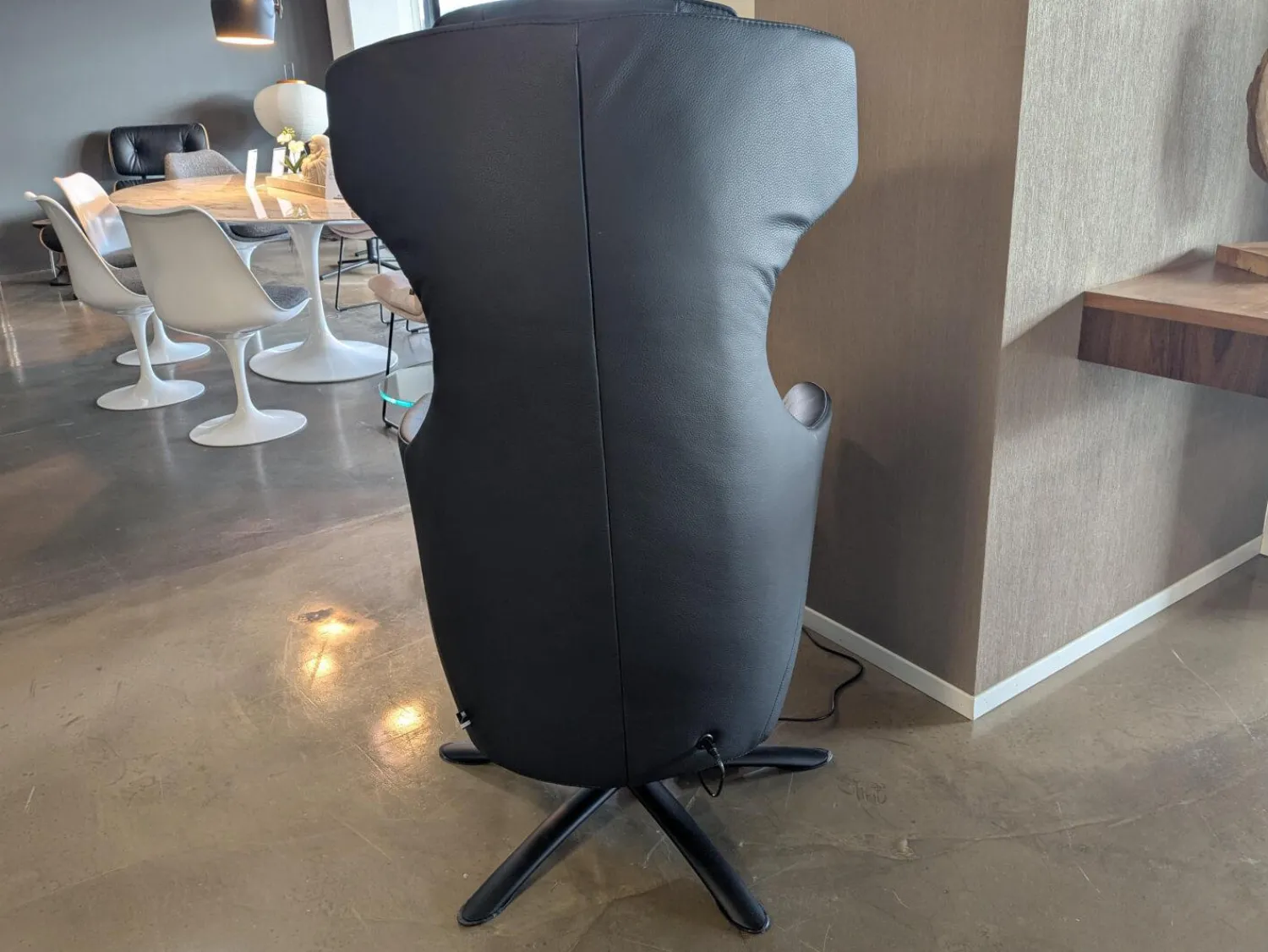 WK Wohnen Relaxsessel|Sessel WK687 Bosso 7321 Leder Dino Schwarz mit motorischen Funktionen