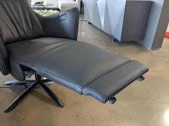 WK Wohnen Relaxsessel|Sessel WK687 Bosso 7321 Leder Dino Schwarz mit motorischen Funktionen