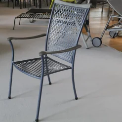 Stern Stuhlsets|Sesselgruppe Luxor Mit Sesselauflage Lorenzo Gestell Azur Mit Applikation Graphit