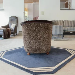 Finkeldei Relaxsessel|Sichtholzsessel Julietta Stoff Montagna 3344 Braun Graubeige