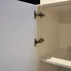 Kettnaker Kommoden & Sideboards|Sideboard Alea Lack Weiß Front Und Abdeckplatte Glas Matt Weiß Griffe Alu Matt