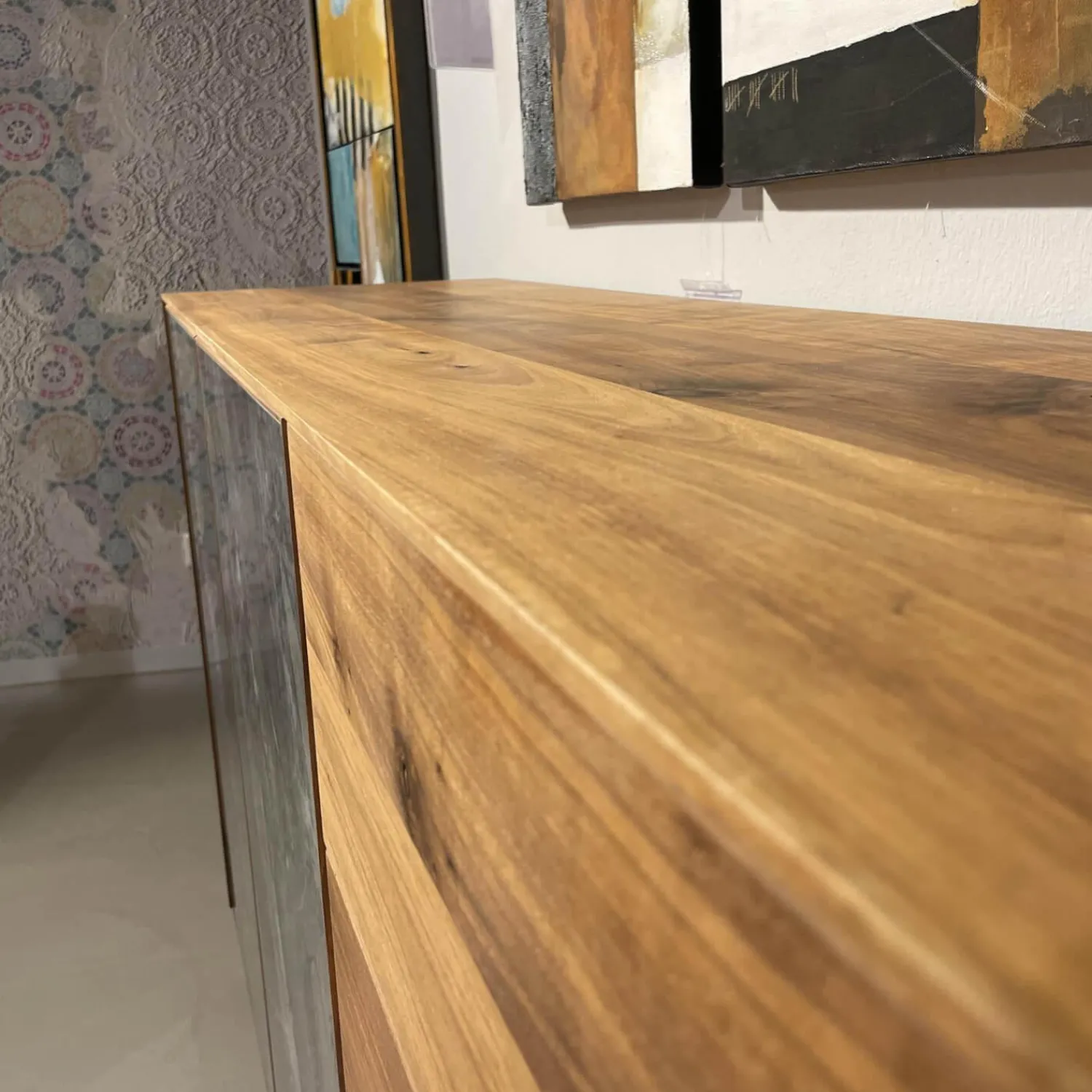 Scholtissek Kommoden & Sideboards|Sideboard Alleskönner Astiger Nussbaum Birke Natur Geölt Keramik Brunno