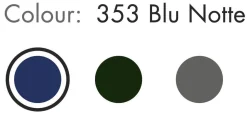 Novamobili Kommoden & Sideboards|Sideboard Belt 900 353 Blu Notte Matt Dunkelblau Füße 306 Brüniert Oxidiert