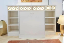 WK Wohnen Kommoden & Sideboards|Sideboard Carino Lack Weißbeige mit Beleuchtung