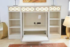 WK Wohnen Kommoden & Sideboards|Sideboard Carino Lack Weißbeige mit Beleuchtung