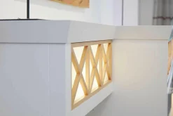 WK Wohnen Kommoden & Sideboards|Sideboard Carino Lack Weißbeige mit Beleuchtung
