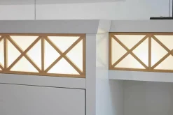 WK Wohnen Kommoden & Sideboards|Sideboard Carino Lack Weißbeige mit Beleuchtung