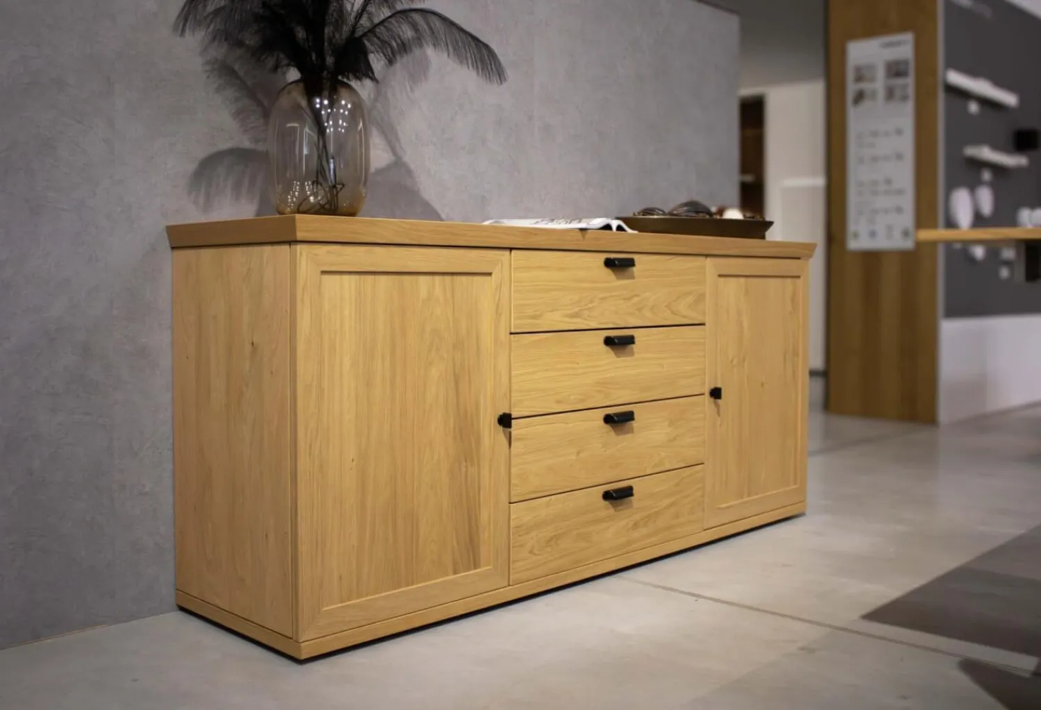 Hülsta Kommoden & Sideboards|Sideboard Chalera Trägeplatte Furnier Natur Eiche