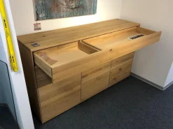 Decker Kommoden & Sideboards|Sideboard Divano Wildeiche Massiv Oberfläche Bianco Geölt