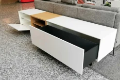 Piure Kommoden & Sideboards|Sideboard Edit Quick MDF Mattlack P01/P01 Weiß E08 Eiche
