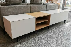 Piure Kommoden & Sideboards|Sideboard Edit Quick MDF Mattlack P01/P01 Weiß E08 Eiche