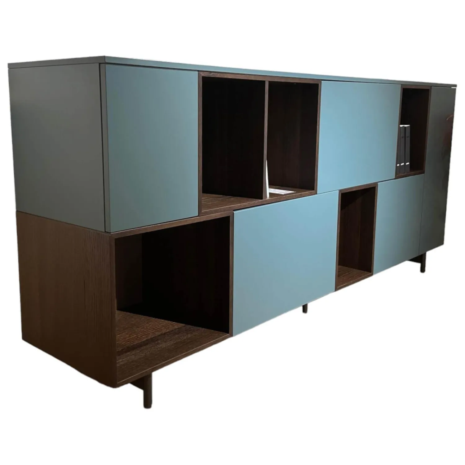 San Giacomo Kommoden & Sideboards|Sideboard Eiche Termort Türkis Dunkelbraun