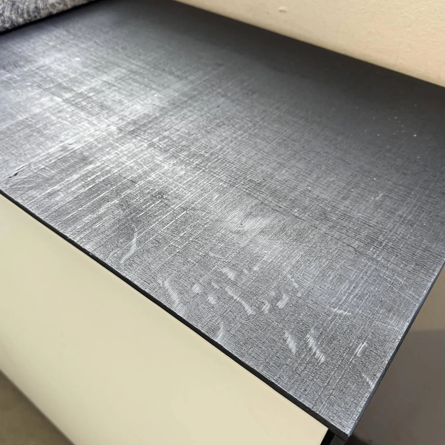 Scholtissek Kommoden & Sideboards|Sideboard Farn Front Glas 9010 Weiss Matt Außen Und Innern Schwarz Matt